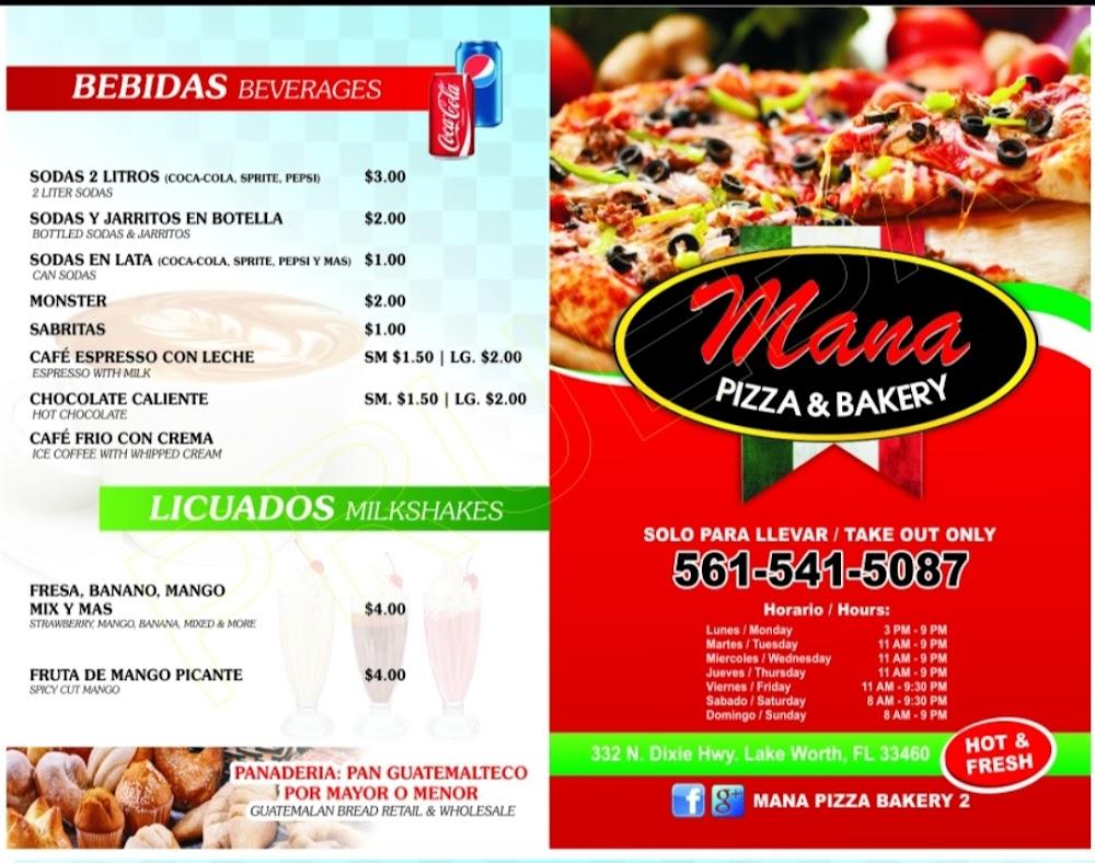 Mana Pizza Wings & Bakery 2 Menu image 2